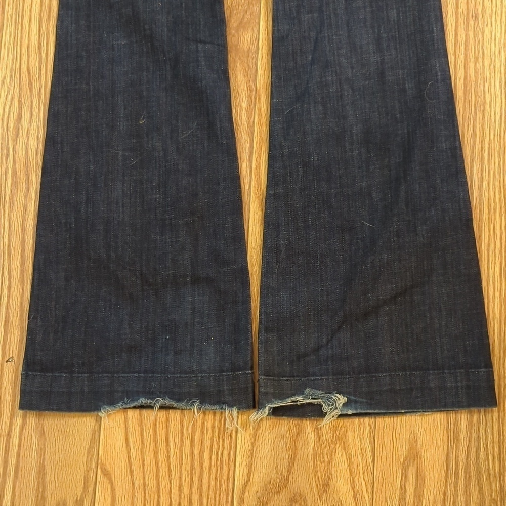 Citizens of Humanity wide leg jeans high rise dark wash stretch women's size 24" - Picture 5 of 8